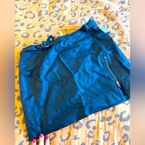 Free People Vegan Leather Mini-Skirt: size 10